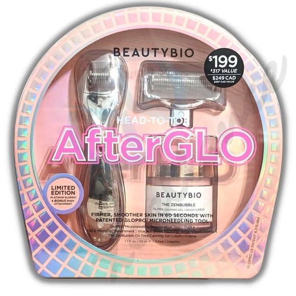 Beauty Bio Head to Toe AfterGLO GloPRO Set (Limited Edition) Microneedle Set NIP